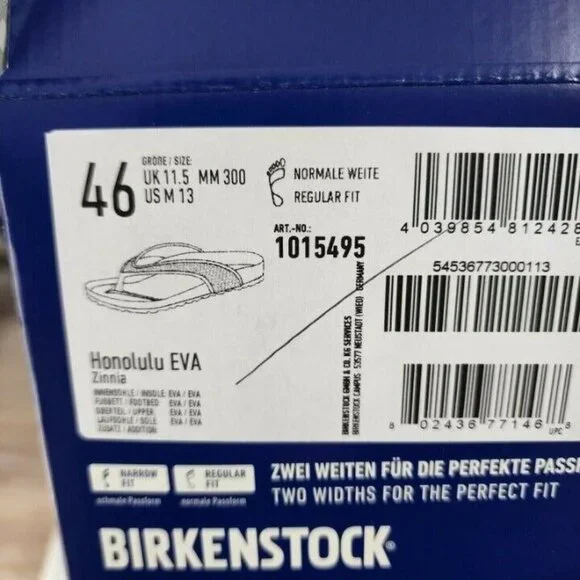 NEW Birkenstock Honolulu EVA Thong Sandals Men's Size 13 EUR 46 Lightweight - Picture 11 of 11